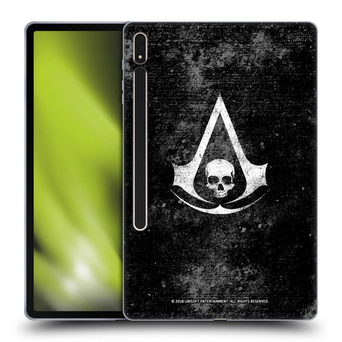 Assassin's Creed Black Flag Logos Grunge Soft Gel Case for Samsung Galaxy Tab S8 Plus