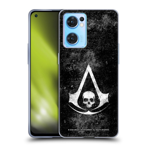 Assassin's Creed Black Flag Logos Grunge Soft Gel Case for OPPO Reno7 5G / Find X5 Lite