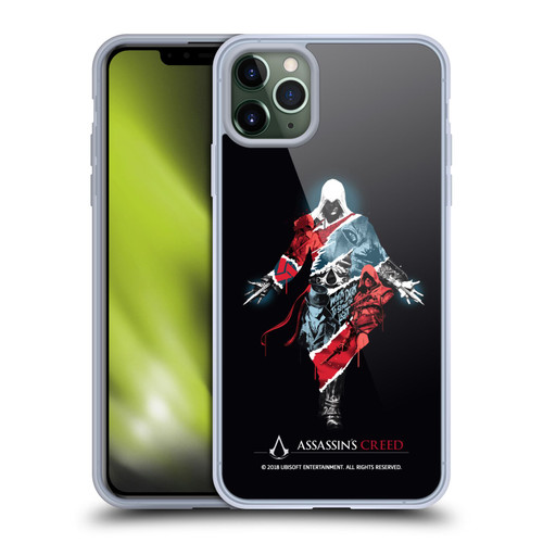 Assassin's Creed Legacy Character Artwork Double Exposure Soft Gel Case for Apple iPhone 11 Pro Max