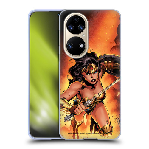 Wonder Woman DC Comics Comic Book Cover Justice League #4 2018 Soft Gel Case for Huawei P50