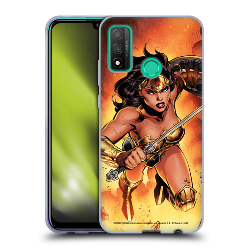 Wonder Woman DC Comics Comic Book Cover Justice League #4 2018 Soft Gel Case for Huawei P Smart (2020)