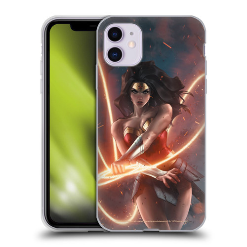 Wonder Woman DC Comics Comic Book Cover Dark Nights Death Metal #1 Soft Gel Case for Apple iPhone 11