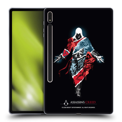 Assassin's Creed Legacy Character Artwork Double Exposure Soft Gel Case for Samsung Galaxy Tab S8 Plus