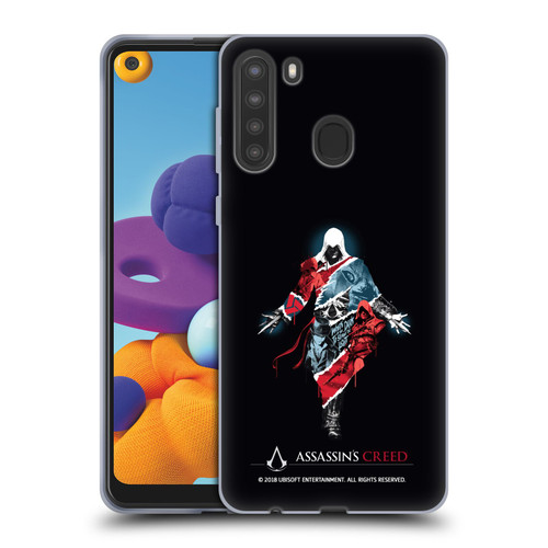 Assassin's Creed Legacy Character Artwork Double Exposure Soft Gel Case for Samsung Galaxy A21 (2020)