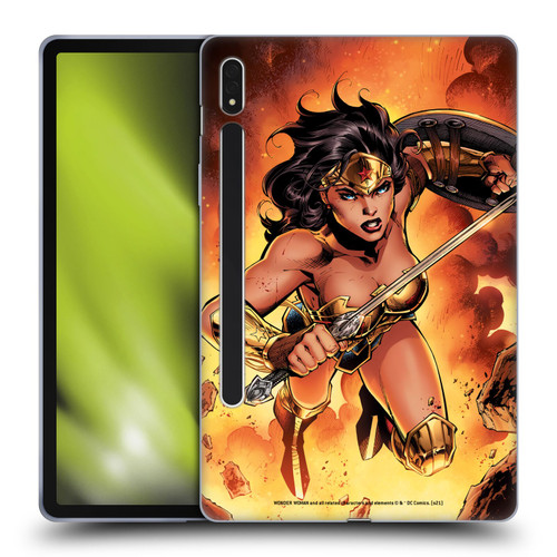 Wonder Woman DC Comics Comic Book Cover Justice League #4 2018 Soft Gel Case for Samsung Galaxy Tab S8
