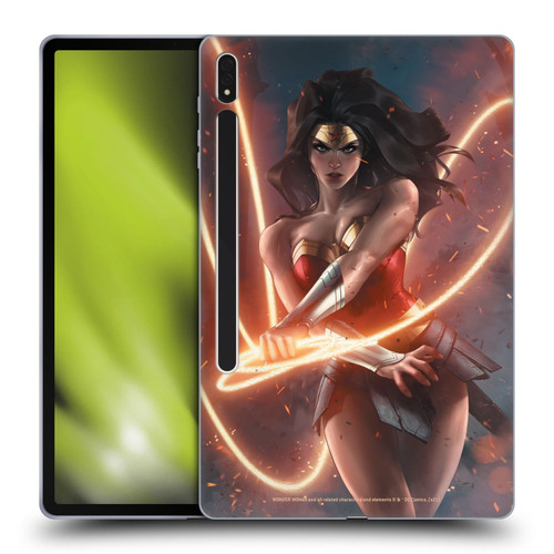 Wonder Woman DC Comics Comic Book Cover Dark Nights Death Metal #1 Soft Gel Case for Samsung Galaxy Tab S8 Plus