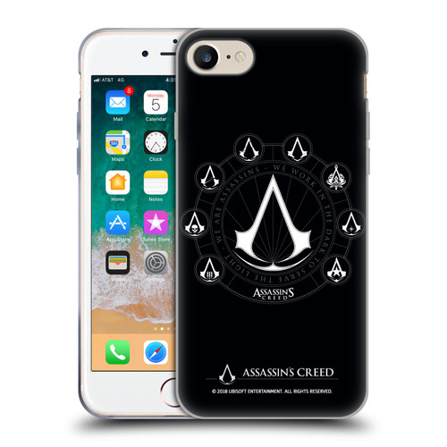 Assassin's Creed Legacy Logo Crests Soft Gel Case for Apple iPhone 7 / 8 / SE 2020 & 2022