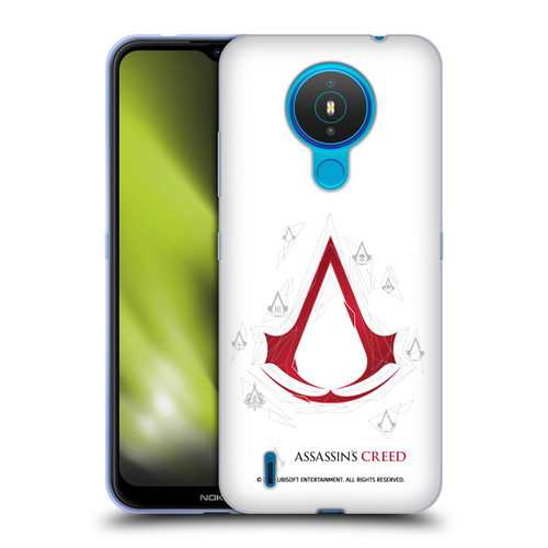 Assassin's Creed Legacy Logo Geometric White Soft Gel Case for Nokia 1.4
