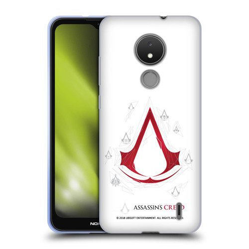 Assassin's Creed Legacy Logo Geometric White Soft Gel Case for Nokia C21