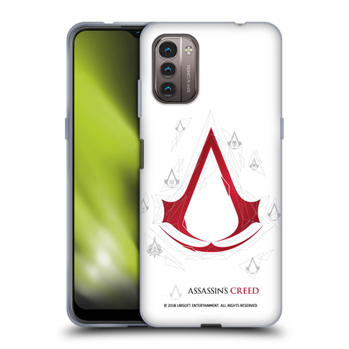 Assassin's Creed Legacy Logo Geometric White Soft Gel Case for Nokia G11 / G21