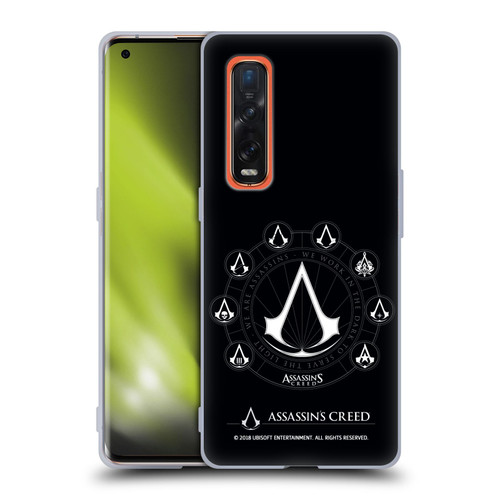 Assassin's Creed Legacy Logo Crests Soft Gel Case for OPPO Find X2 Pro 5G