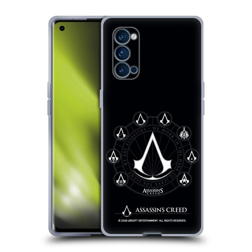 Assassin's Creed Legacy Logo Crests Soft Gel Case for OPPO Reno 4 Pro 5G
