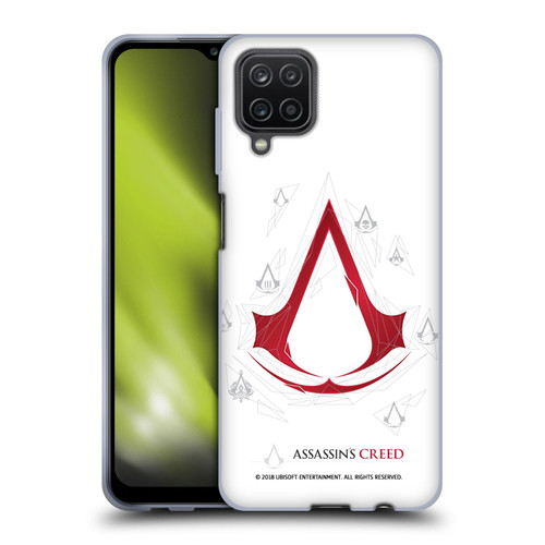 Assassin's Creed Legacy Logo Geometric White Soft Gel Case for Samsung Galaxy A12 (2020)