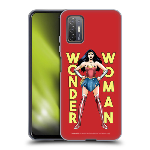 Wonder Woman DC Comics Character Art Stand Soft Gel Case for HTC Desire 21 Pro 5G