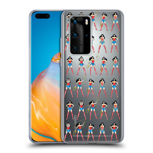 Wonder Woman DC Comics Character Art Pattern Soft Gel Case for Huawei P40 Pro / P40 Pro Plus 5G