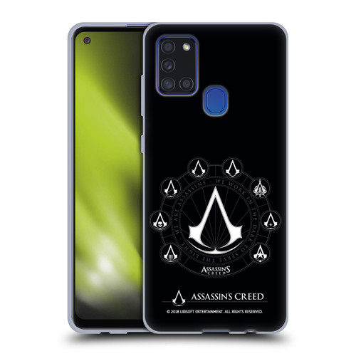 Assassin's Creed Legacy Logo Crests Soft Gel Case for Samsung Galaxy A21s (2020)