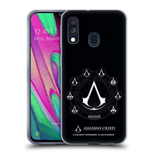 Assassin's Creed Legacy Logo Crests Soft Gel Case for Samsung Galaxy A40 (2019)