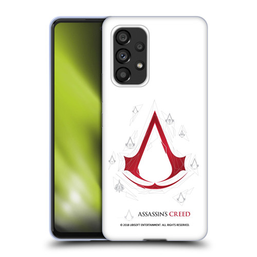 Assassin's Creed Legacy Logo Geometric White Soft Gel Case for Samsung Galaxy A53 5G (2022)