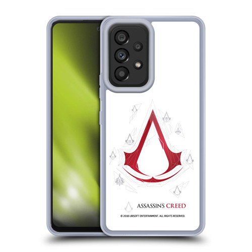 Assassin's Creed Legacy Logo Geometric White Soft Gel Case for Samsung Galaxy A53 5G (2022)