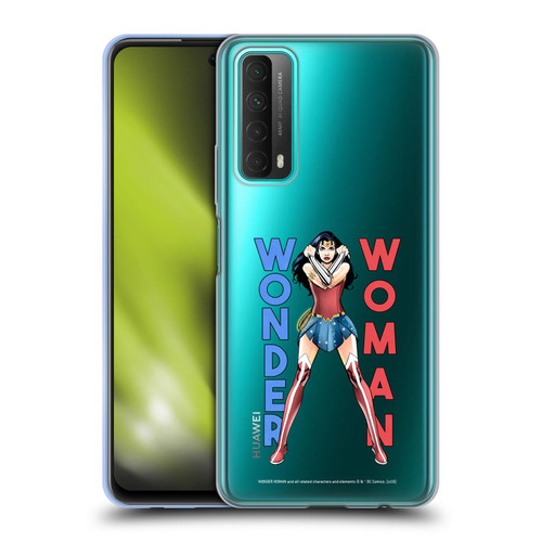 Wonder Woman DC Comics Character Art Stand 2 Soft Gel Case for Huawei P Smart (2021)