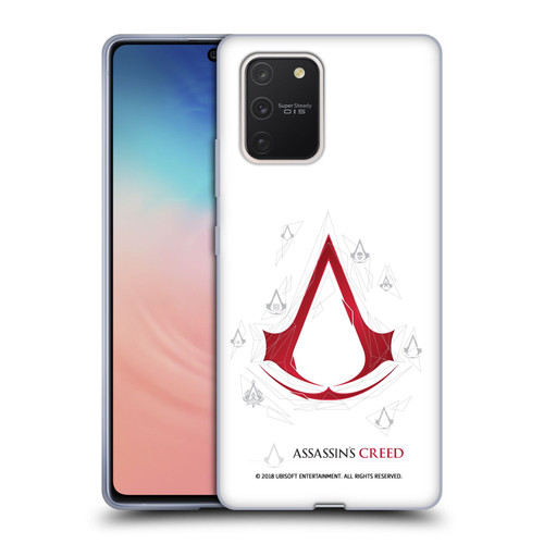 Assassin's Creed Legacy Logo Geometric White Soft Gel Case for Samsung Galaxy S10 Lite