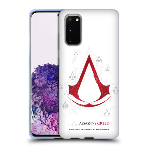 Assassin's Creed Legacy Logo Geometric White Soft Gel Case for Samsung Galaxy S20 / S20 5G