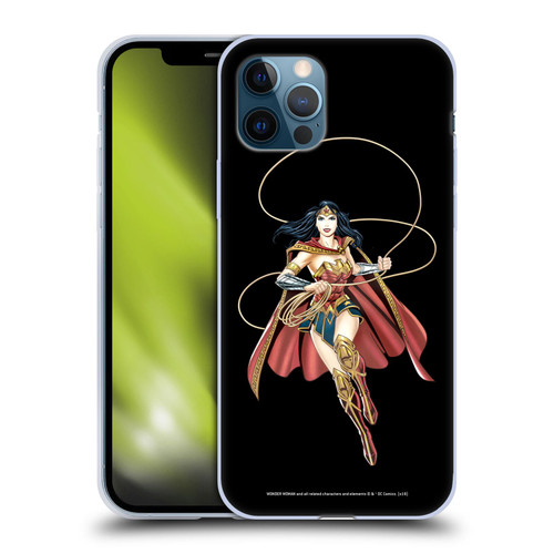 Wonder Woman DC Comics Character Art Lasso Of Truth Soft Gel Case for Apple iPhone 12 / iPhone 12 Pro