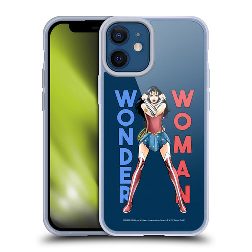 Wonder Woman DC Comics Character Art Stand 2 Soft Gel Case for Apple iPhone 12 Mini