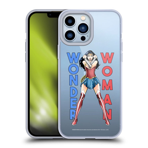 Wonder Woman DC Comics Character Art Stand 2 Soft Gel Case for Apple iPhone 13 Pro Max & MagSafe