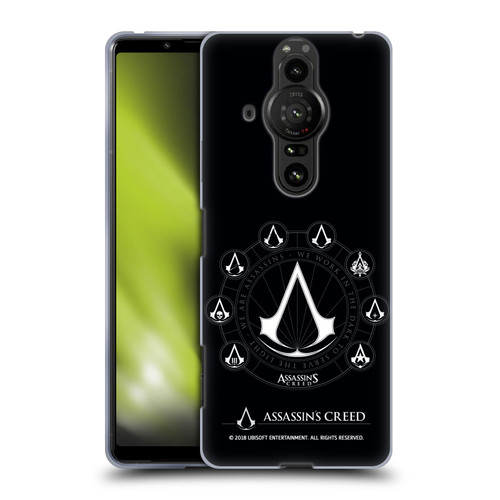 Assassin's Creed Legacy Logo Crests Soft Gel Case for Sony Xperia Pro-I