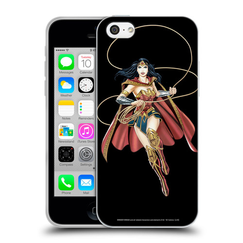 Wonder Woman DC Comics Character Art Lasso Of Truth Soft Gel Case for Apple iPhone 5c