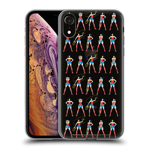 Wonder Woman DC Comics Character Art Pattern Soft Gel Case for Apple iPhone XR