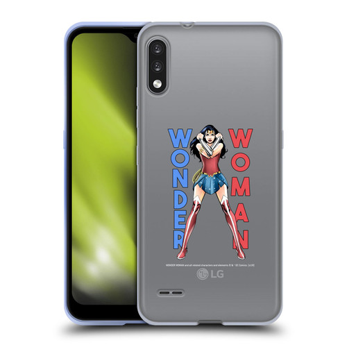 Wonder Woman DC Comics Character Art Stand 2 Soft Gel Case for LG K22
