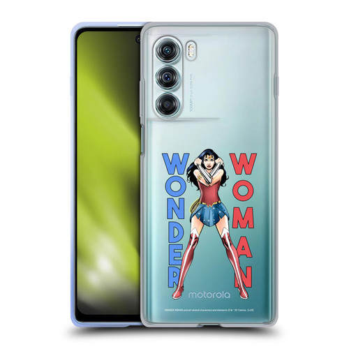 Wonder Woman DC Comics Character Art Stand 2 Soft Gel Case for Motorola Edge S30 / Moto G200 5G