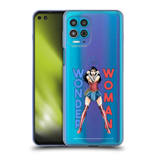 Wonder Woman DC Comics Character Art Stand 2 Soft Gel Case for Motorola Moto G100
