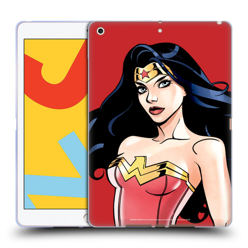 Wonder Woman DC Comics Character Art Portrait Soft Gel Case for Apple iPad 10.2 2019/2020/2021
