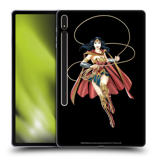 Wonder Woman DC Comics Character Art Lasso Of Truth Soft Gel Case for Samsung Galaxy Tab S8 Plus