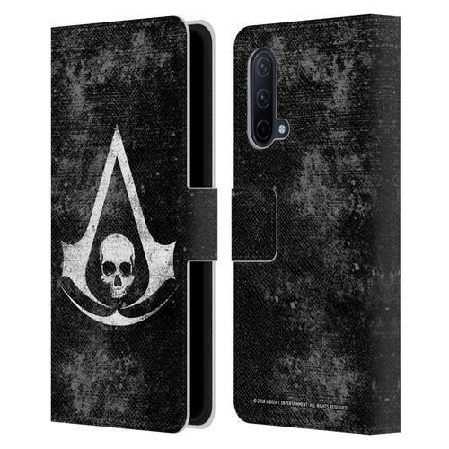 Assassin's Creed Black Flag Logos Grunge Leather Book Wallet Case Cover For OnePlus Nord CE 5G