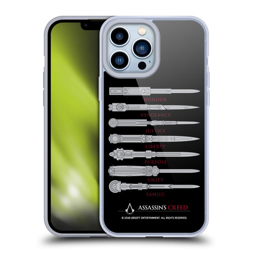 Assassin's Creed Legacy Typography Blades Soft Gel Case for Apple iPhone 13 Pro Max