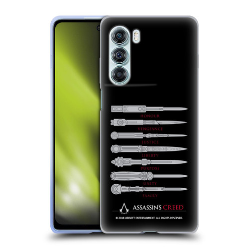 Assassin's Creed Legacy Typography Blades Soft Gel Case for Motorola Edge S30 / Moto G200 5G