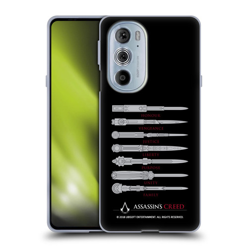 Assassin's Creed Legacy Typography Blades Soft Gel Case for Motorola Edge X30