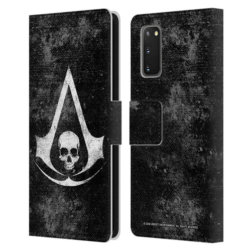 Assassin's Creed Black Flag Logos Grunge Leather Book Wallet Case Cover For Samsung Galaxy S20 / S20 5G