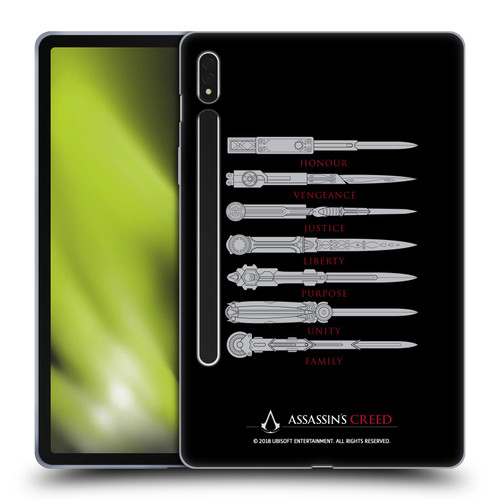 Assassin's Creed Legacy Typography Blades Soft Gel Case for Samsung Galaxy Tab S8