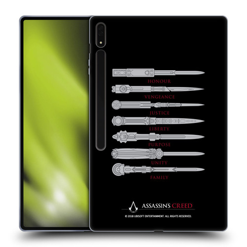 Assassin's Creed Legacy Typography Blades Soft Gel Case for Samsung Galaxy Tab S8 Ultra