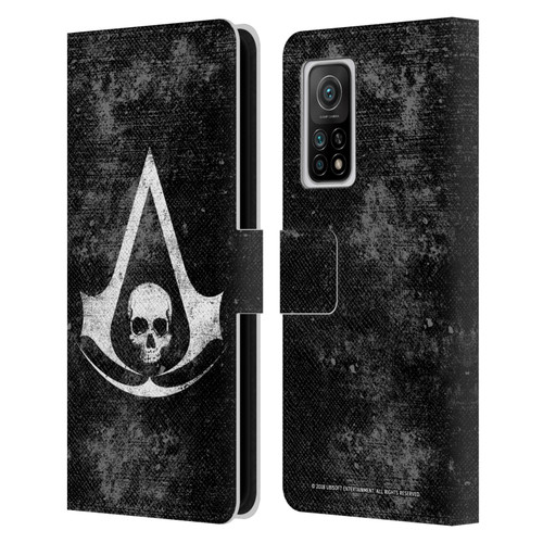 Assassin's Creed Black Flag Logos Grunge Leather Book Wallet Case Cover For Xiaomi Mi 10T 5G