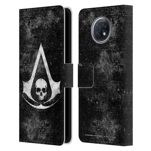 Assassin's Creed Black Flag Logos Grunge Leather Book Wallet Case Cover For Xiaomi Redmi Note 9T 5G