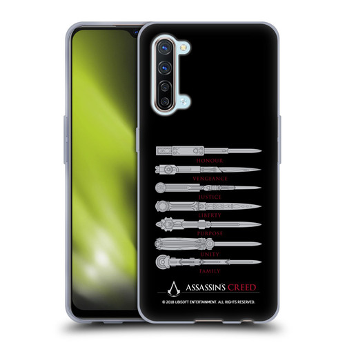 Assassin's Creed Legacy Typography Blades Soft Gel Case for OPPO Find X2 Lite 5G
