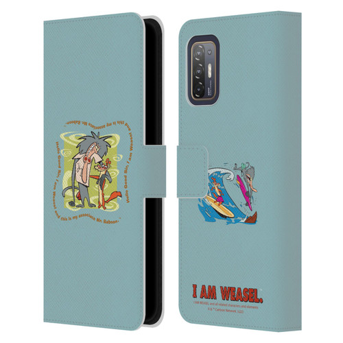 I Am Weasel. Graphics Hello Good Sir Leather Book Wallet Case Cover For HTC Desire 21 Pro 5G