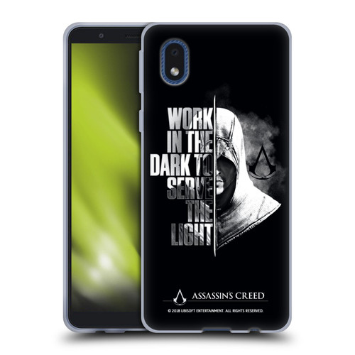 Assassin's Creed Legacy Typography Half Soft Gel Case for Samsung Galaxy A01 Core (2020)
