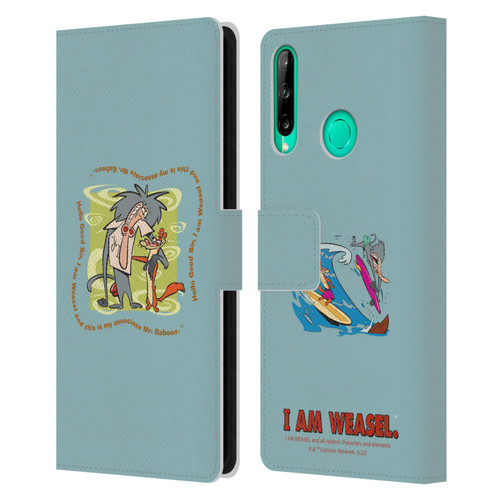 I Am Weasel. Graphics Hello Good Sir Leather Book Wallet Case Cover For Huawei P40 lite E
